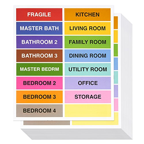 Buy Moving Labels / Moving Stickers Packing Labels For Boxes Color