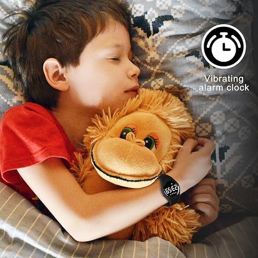 YOOJ® Kids Digital Watch for Boys and Girls, Rechargeable Sports Watch with Fitness Tracker, Pedometer, Alarm Clocks, Stopwatch, No App Needed & Waterproof Watch, Gift for Kids, Ages 5-15