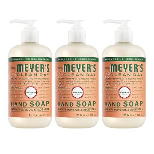 MRS. MEYER'S CLEAN DAY Liquid Hand Soap, Geranium, 12.5 fl oz,... 51 Whg54OaL