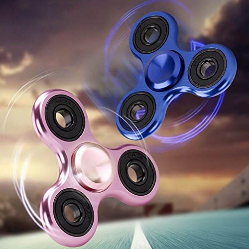 Youtook Fidget Spinner Toy Ultra Durable Stainless Steel Bearing High Speed 1-5 Min Spins Precision Metal Material Hand spinner EDC ADHD Focus Anxiety Stress Relief Boredom Killing Time Toys (Blue)