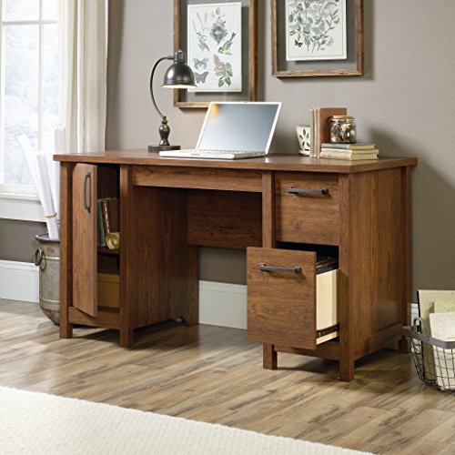 Sauder Cannery Bridge Computer Desk, Milled Cherry finish | LAVORIST