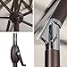 Abba Patio Sunbrella Patio Umbrella 9 Feet Outdoor Market Table Umbrella with Auto Tilt and Crank, Canvas Antique Beige