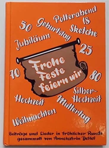Frohe Feste Feiern Wir Bd 4 Amazon Co Uk 9783980226769 Books
