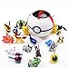 9pcs Pokemon Ball Poke Pokeball Figures Pop Toys Action Figure Pikachu Plus 24pcs Random Anime Figures