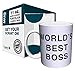 Culturenik FBA_ Dunder Mifflin (The Office) World's Best Boss TV Television Show Ceramic Gift Coffee, 11 ounce, High-quality version6