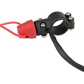 22mm Emergency Engine Kill Switch with Safety Tether Lanyard, Motorcycle Stop Switch for Dirt Bike, ATV, UTV, Boat Outboard Motor, Universal 7/8" Handlebar Mount