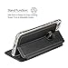 iPhone 8 Case, iVAPO iPhone 8 Cover with View Window Leather Case iPhone 7 Case with Stand and Metal Sensor iPhone Case for iPhone 8 iPhone 7 4.7 inch Black
