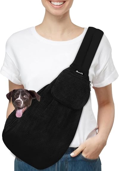 SlowTon Pet Carrier Sling Bag for Dog Cat Adjustable Padded Strap