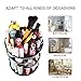 360 Rotation Makeup Organizer, sanipoe Round Bathroom Storage Tower Cosmetics Shelf Adjustable Vanity Rack Countertop Ondisplay Case Stand, Black