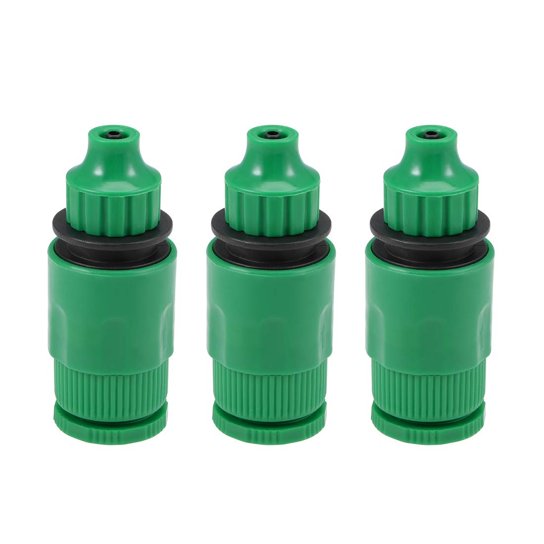 sourcing map Hose Tap Connector G1/2 Thread,Faucet Nozzle Quick Connect Adapter Fitting 4mm Inner Diameter Hose for Garden Irrigation System 3pcs