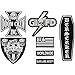Black Label Society Men's BLS Front Patch Set Patch Set Black