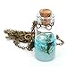 SeaISee Ocean Sea Current Bottle Starfish Shell Glass Cover Pendant Necklace