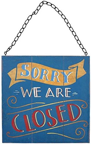 Something Different Wholesale Open/Close Sign (12/24), Wooden, Multicolour, 22x22x1 cm, Multicolor - Image 3
