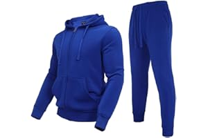Zusmen Tracksuit Mens, Track Jackets and Pants 2 Piece Outfit