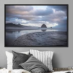 signwin Framed Canvas Wall Art Calming Waters Aerial...