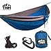 Rakaia Designs (TNH Outdoors) King Sized Single Camping Hammocks - Lightweight Nylon Portable Hammock, Best XL Parachute Hammock for Backpacking, Camping, Hiking, Beach with Free Heavy Duty Carabiner