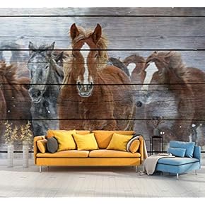 Wall Mural Horse Removable Wallpaper Wall Sticker for Bedroom Living Room - 66x96 inches