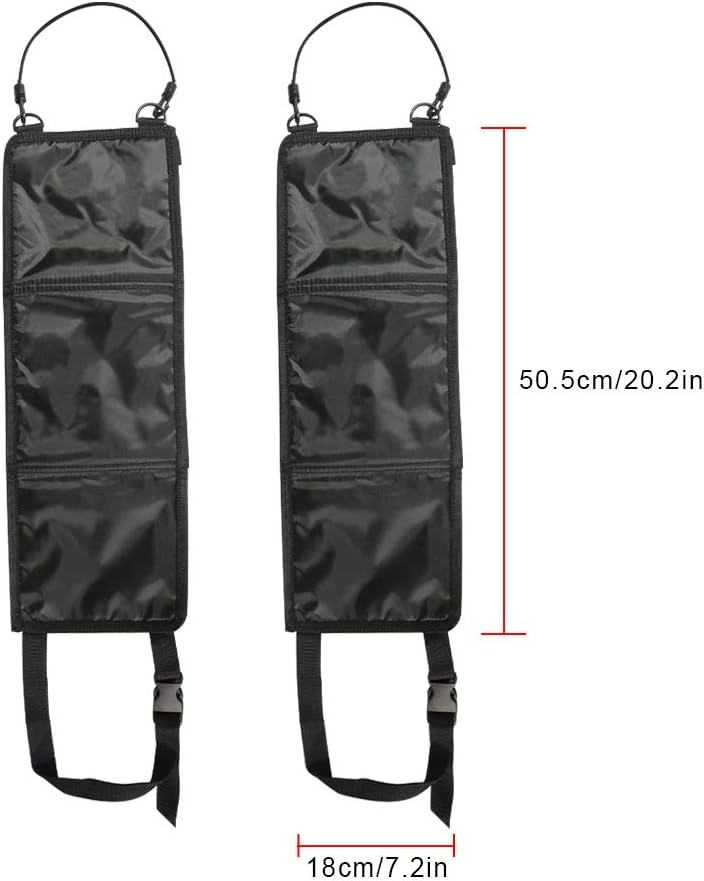 Aokin Car Seat Back Gun Rack Hunting Gun Sling Shotgun Rifle Gun Holsters Pistols Organizer with Pockets, Black: Sports & Outdoors