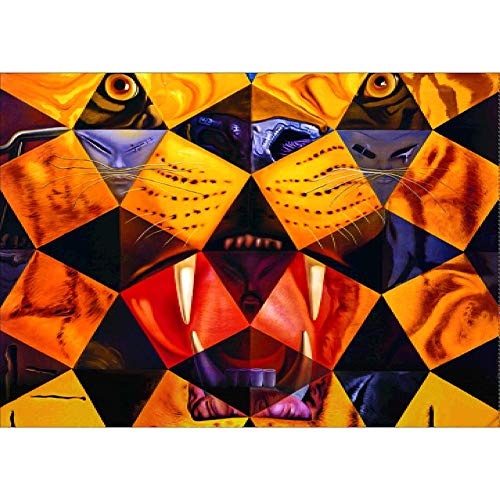 5D Diamond Painting Mosaic Making DIY Full Drill Diamond Painting Abstract Tiger Cross Stitch Mosaic Craft