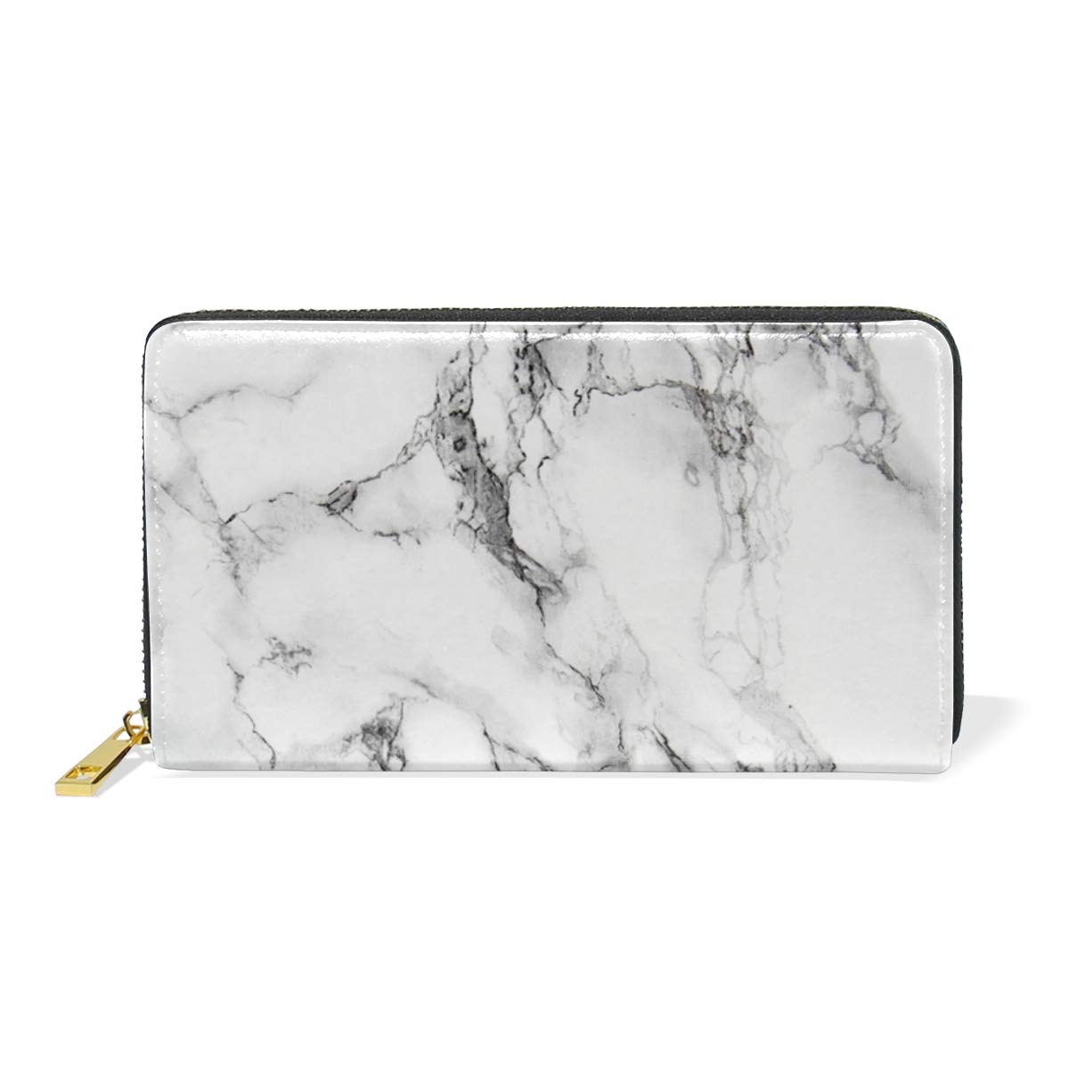 Ladies Purse,Women's Wallet with Multiple Card Slots and Roomy Compartment,Abstract Marble Stone Zipper Leather Wallet,Women Credit Card Purse Bag Holder Ladies Purse Clutch Holder Case