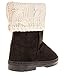 Sara Z Girls Suede Lug Sole Winter Boot With Fold-Over Sweater Cuff (See More Colors & Sizes)
