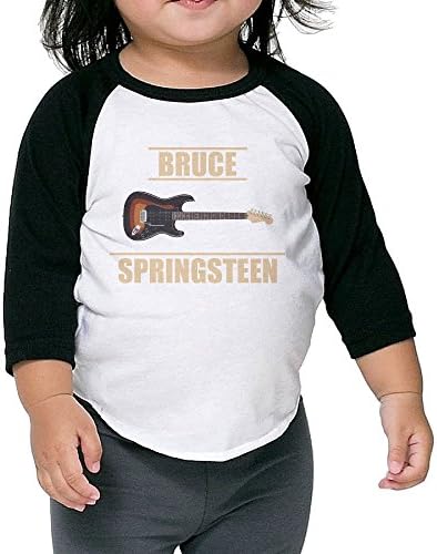 Caromn Kids Child Bruce Springsteen Baseball Raglan T-Shirt 2 Toddler