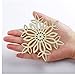 27PCS Wooden Snowflakes Shaped Christmas Hanging Ornaments, Unfinished Blank Wood Cutouts Embellishments Crafts w/Natural Twine for Home Christmas Tree Decor, Xmas Gift Tags (Bulk Large Snowflakes)