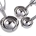 Vktech Stainless Steel Ice Cream Scoop Spoon, 3 pcs(Large, Medium, Small)
