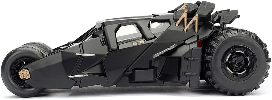 Jada 1:24 Dark Knight Batmobile w/Figure - JA98261, Black, 8.5 inches - Image 3