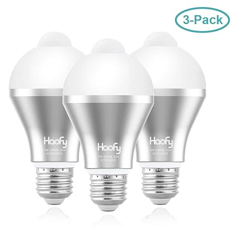 Amazon.com: Haofy - Bombilla LED con sensor de movimiento, 9 ...