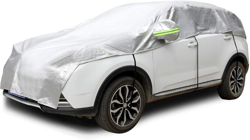 Amazon Co Jp Konnfeir 車カバー ハーフ カーカバー ボディーカバー 自動車カバー 車体カバー ハーフカバー 防水 防塵 Uvカット ハーフ車カバー 210dオックスフォード生地 ハッチバック 対応 車 バイク