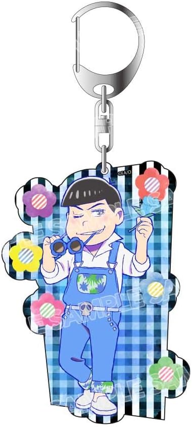 Amazon おそ松さん エイベックス ピクチャーズ バンプレスト イラストとりかえっこシリーズ おそろ松サロペットver アクリルキーホルダー カラ松 アニメ 萌えグッズ 通販