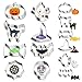 VHAUSE 14PCS Halloween Cookie Cutters Stainless Steel - 8 Large and 6 Small Non-Stick Biscuit Molds for Baking - Pumpkin, Witch Hat, Bat, Ghost, Cat, Candy, Spider Web and Skull