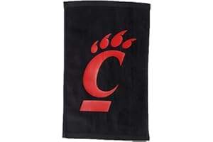 Tromic Cincinnati 100% Cotton 11"x18" Black Rally Towel Red HTV Vinyl Hand Towel Football Gift