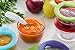 Pyrex 8 Piece Ultimate Food Storage Set, Clear with 4 Assorted Color Glass Lids