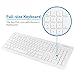 Macally USB Wired Keyboard and Mouse Combo with 2 Port USB Hub & Apple Shortcut Keys for Mac and Windows PC (MKEYXU2COMBO)