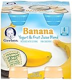 Gerber Yogurt & Fruit Juice - Banana - 4 fl oz - 4 pk