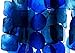 Bellaa 27918 Wind Chimes Outdoor, Garden Decorations, Musical, Indoor/Outside Windchimes, Beach, Ocean Breeze, Gifts for Mom, Gift for All Occasions, Capiz Sea Glass Shells Wood Blue 27 inch