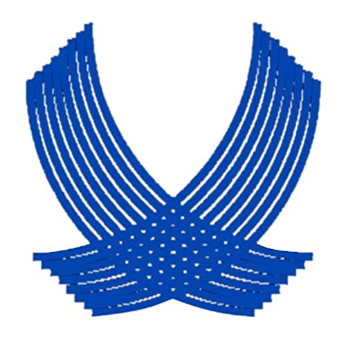 INSFIRE Universal Car Motorcycle Scooter Wheel Safety Rim Stripe Reflective Decal Sticker Tire Tape for Yamaha Honda KTM Suzuki Kawasaki Aprilia (Blue)