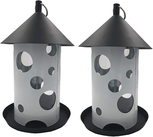 Sundeluxe Set Of 2 Bird Feeders For Wild Birds Of 30 Cm Made Of