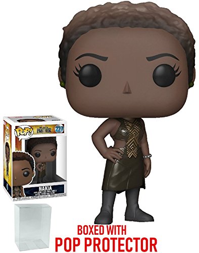 Funko Pop! Marvel: Black Panther - Nakia #277 Vinyl Figure (Bundled with Pop BOX PROTECTOR CASE)
