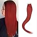 LaBetti tape In Human Hair Extensions - 16 18 20 22 24 Inch 20wigs 30g/16in 40g/18in 50g/20in 60g/22in 70g/24in Set - Silky Straight Skin Weft Human Remy Hair