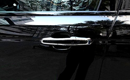 ABS Chrome Side Door Outer Handles Cover Trim Decoration 8pcs For Jaguar XF X260 2016 2017
