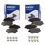 Detroit Axle - Front & Rear Ceramic Brake Pads