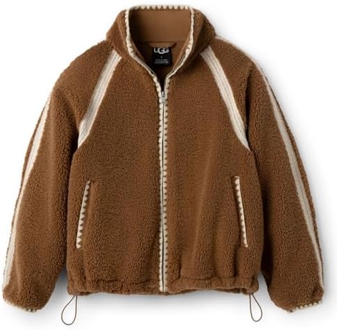 UGG Men's Ashbury Uggfluff Peacoat Jacket, Chestnut, XXL at Amazon