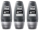 Dove Men Invisible Dry 48hr Anti-perspirant Deodorant Roll-on 50ml (1.7 Fluid Ounce). (Pack of 3)