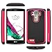 LG G4 Case, LK LG G4 Case [Drop Protection] [Shock Absorption] Hybrid Dual Layer Armor Defender Protective Case Cover for LG G4 (Hot Pink)