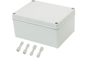 Zulkit Junction Box ABS Plastic Dustproof Waterproof IP67 Junction Boxes Universal Electrical Project Enclosure DIY Electroni