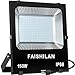 FAISHILAN 150W Led Flood Light, 750W Halogen Equiv Outdoor Work Lights, IP66 Waterproof with US-3 Plug in Led Security Light