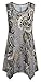 Nandashe Womens Summer Floral Tunic Tank Tops Casual Loose Sleeveless Dressy Blouses